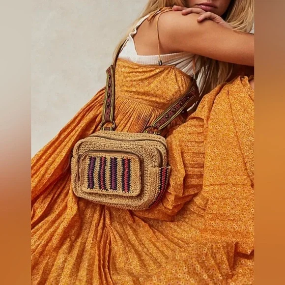 Free People Cici Straw Sling - Picture 1 of 12